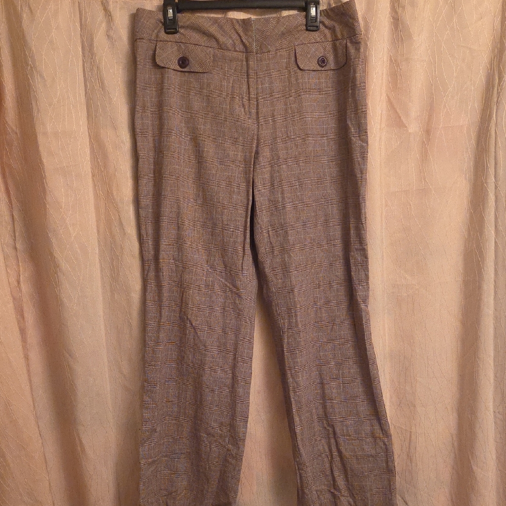 Cato‎ Brown Plaid Pants